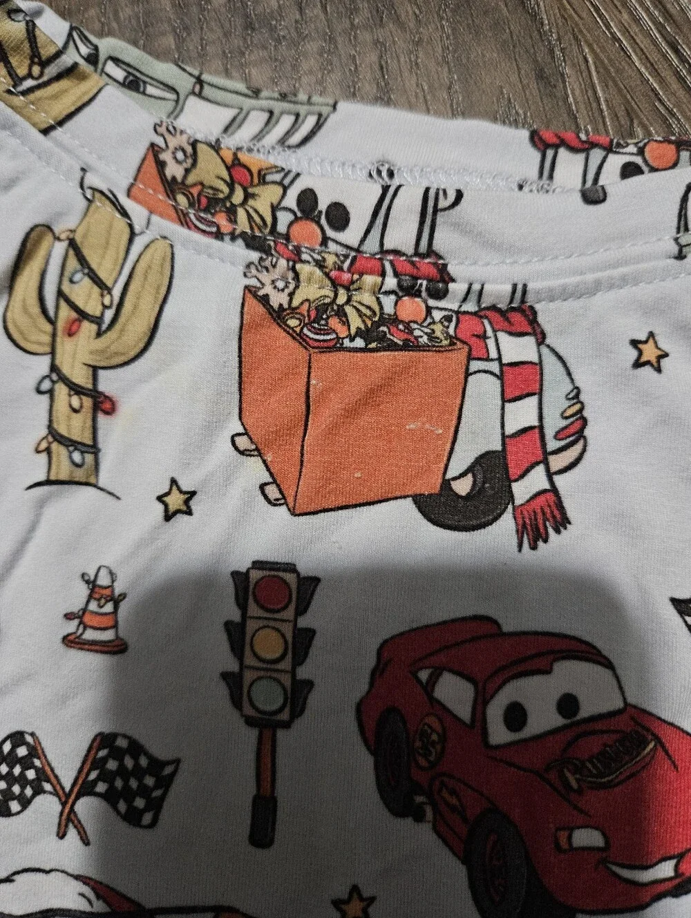 Blush Lotus Disney Pixar Cars Christmas 2 Piece Bamboo Pajama
